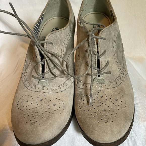 Grey Tyro Wedge Heel (Oxford/Brogue) - Hush Puppies - NWOT - Picture 2 of 6
